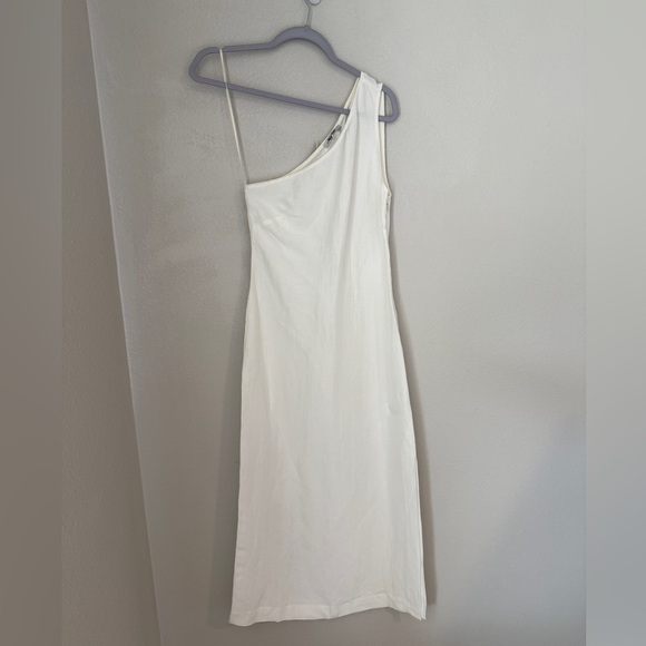 Madewell Women's One-Shoulder Midi Dress Lighthouse 0 - Picture 3 of 11